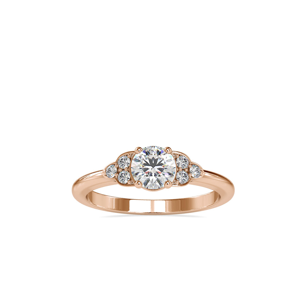 Anillo Pavé Classic Three Stones Oro 18K (solo engaste)