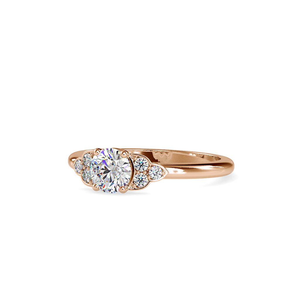 Anillo Pavé Classic Three Stones Oro 18K (solo engaste)