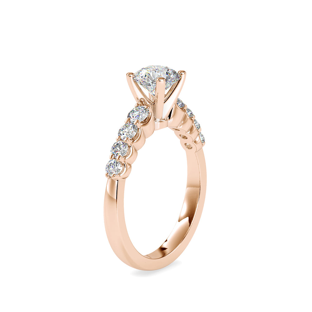 Anillo French Cut Pavé Oro 18K (0.98 Quilates)