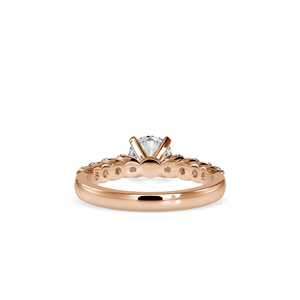Anillo French Cut Pavé Oro 18K (0.98 Quilates)