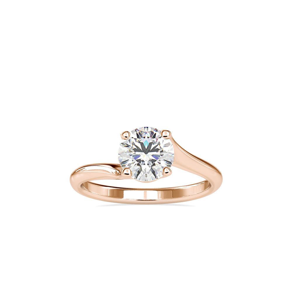 Anillo Hearts Basket Solitaire Oro 18K (solo engaste)