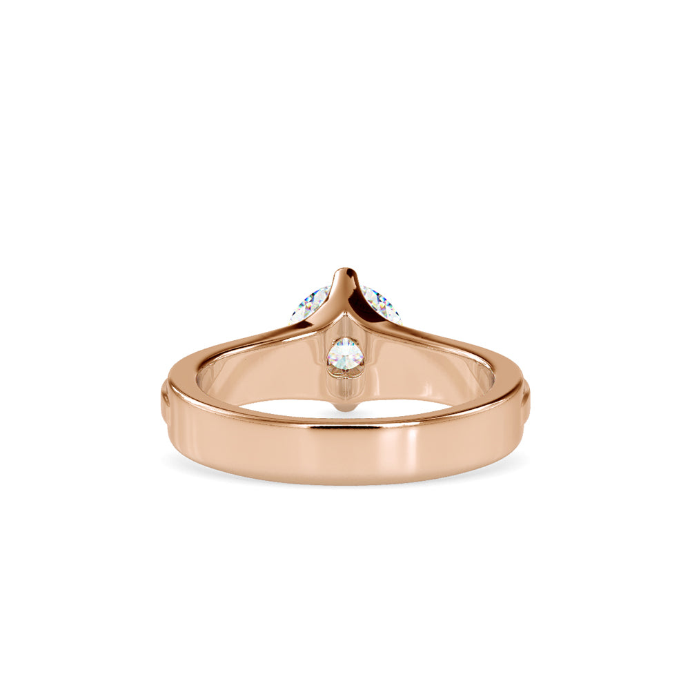 Anillo Sculpted Edge Solitaire Oro 18K (solo engaste)
