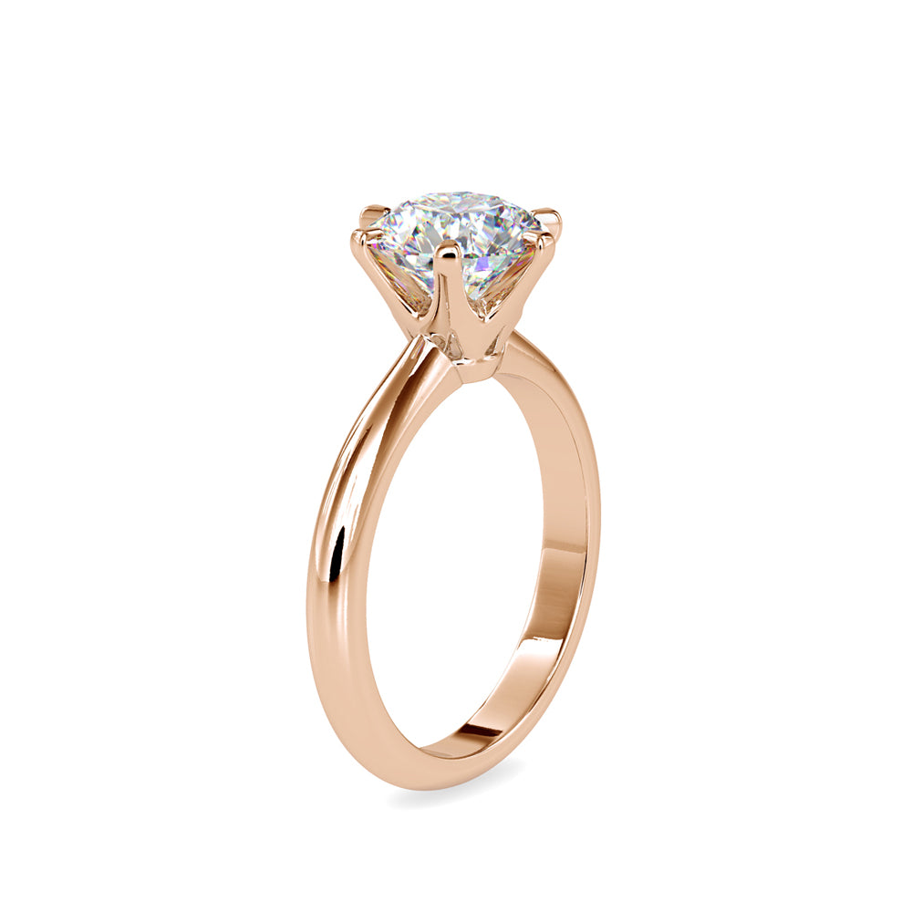 Anillo Six Prong Solitaire Oro 18K (solo engaste)