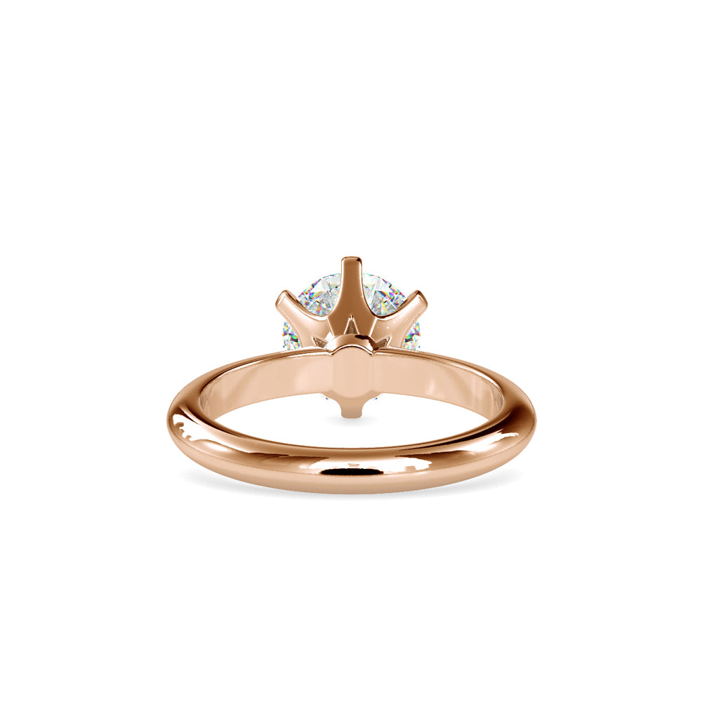 Anillo Six Prong Solitaire Oro 18K (solo engaste)