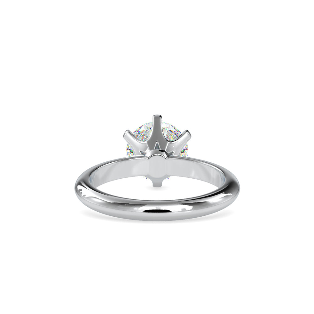 Anillo Six Prong Solitaire Oro 18K (solo engaste)