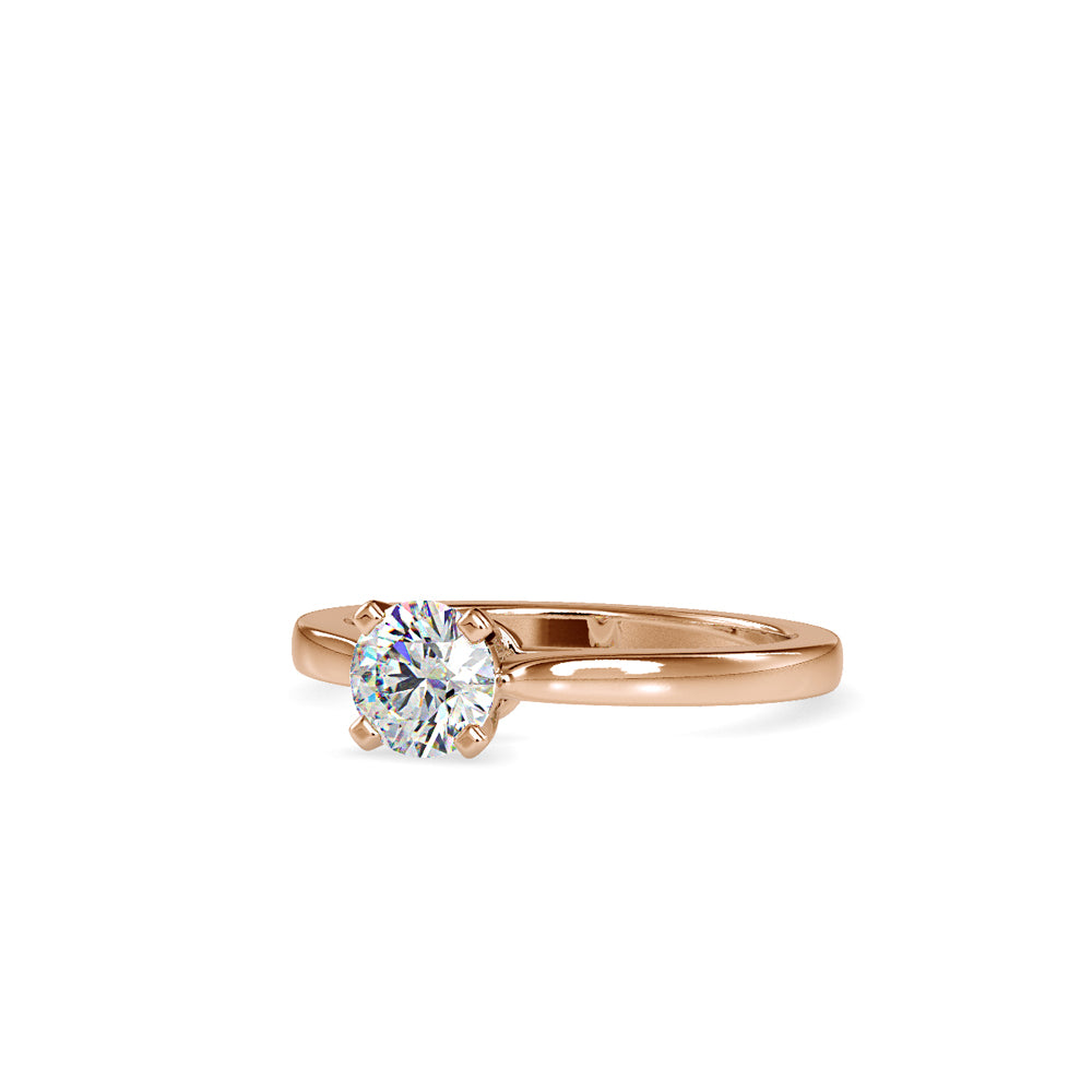 Anillo Comfort Fit Solitaire Oro 18K (solo engaste)