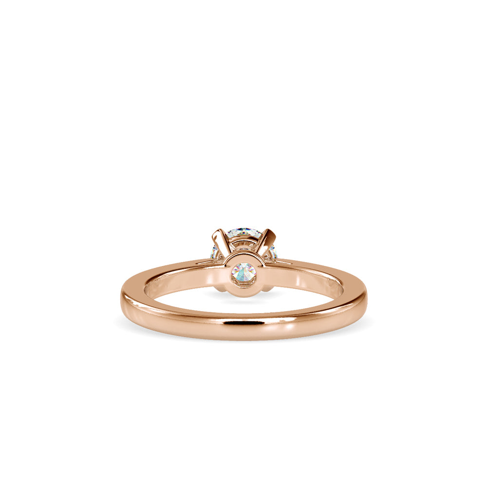 Anillo Comfort Fit Solitaire Oro 18K (solo engaste)