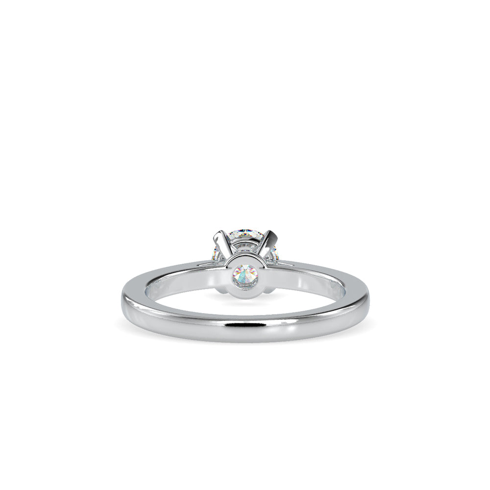 Anillo Comfort Fit Solitaire Oro 18K (solo engaste)