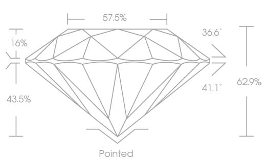 Anillo de Compromiso Outline Pavé Halo Oro 18K (1.45 quilates)